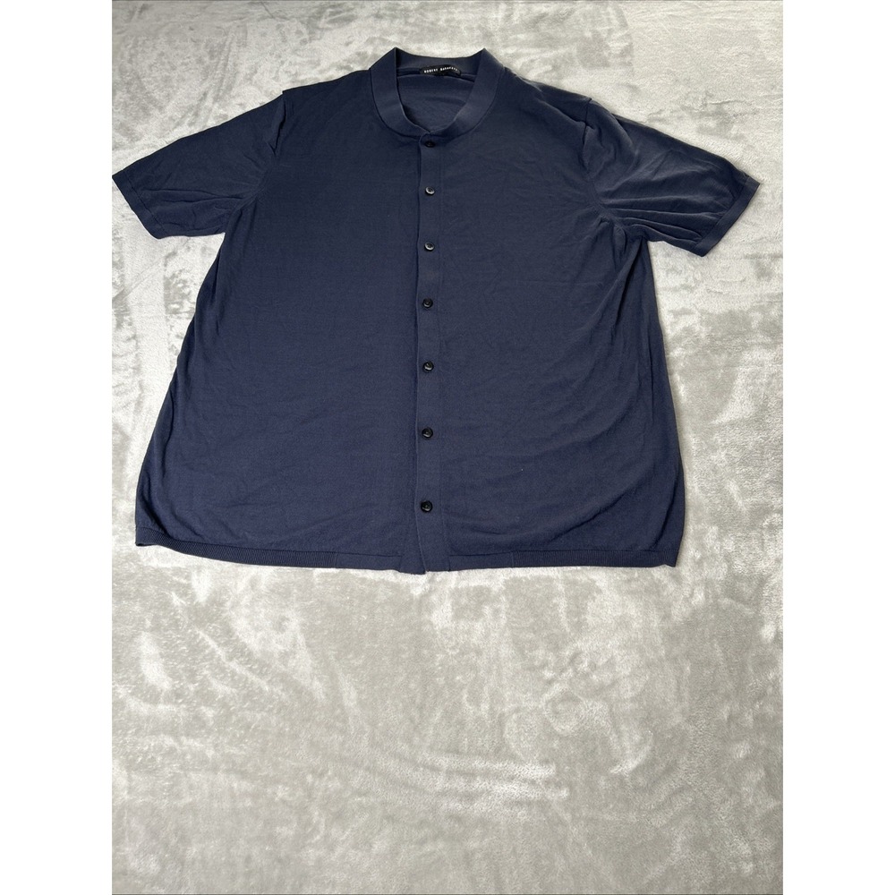 Tshirt by Robert Barakett - Filmore Shirt Men's XL Short Sleeve BLACK FRONT OPEN
